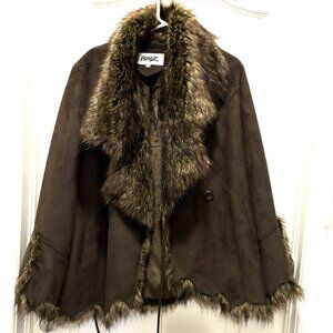 Pizazz: Brown Faux Suede/microsuede Size Large
